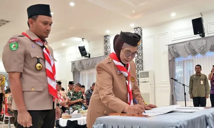 Saka Anti Narkoba Bontang Dilantik, Benteng P4GN Generasi Muda