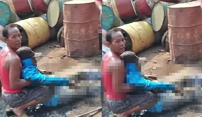 Drum Oli Bekas Meledak, Kaki Pekerja Besi Tua di Bontang Patah