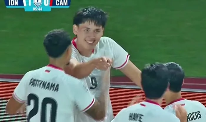 Hattrick Debut Mitchell Baker Warnai Pesta Gol Indonesia 5-1 atas Kamboja
