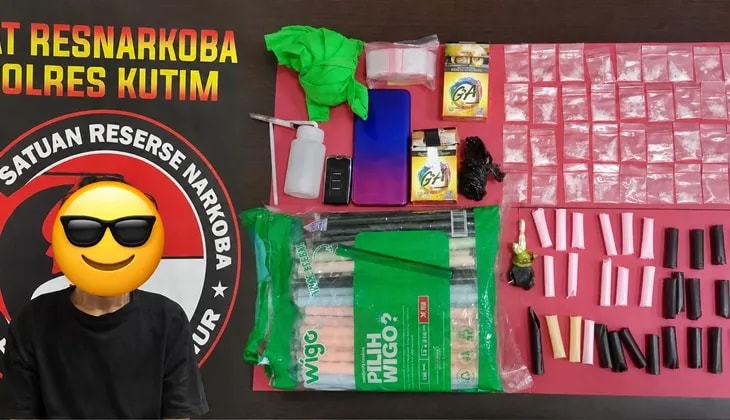 Sembunyikan di Batu dan Tas Dapur, 18,89 Gram Sabu Gagal Edar di Kutim