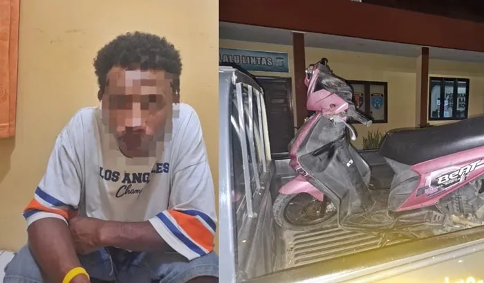 Kepergok Bawa Kabur Motor, Curanmor di Balikpapan Timur Diamankan Warga