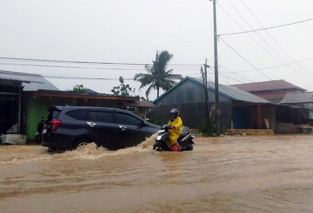 Hujan Deras dan Pasang Laut, Empat Kelurahan di Bontang Diterjang Banjir