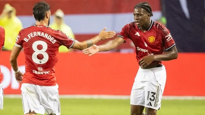 Patrick Dorgu Bersinar, Manchester United Bungkam Bournemouth 4-1 di Pramusim Amerika