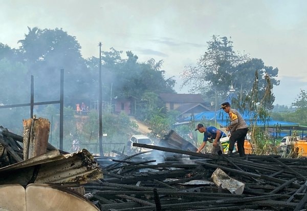 Kebakaran di Pasar Sukaraju Sepaku Kaltim Masih Diselediki Polisi