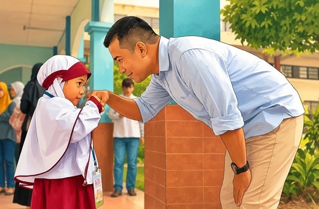 Perintah Wali Kota Bontang: Para Ayah, Tolong Antar Anakmu di Hari Pertama Sekolah