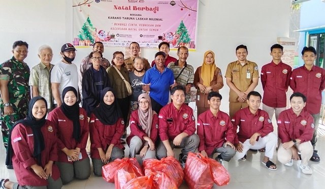 Karang Taruna Gunung Telihan Bontang Gelar Natal Berbagi untuk Warga Nasrani