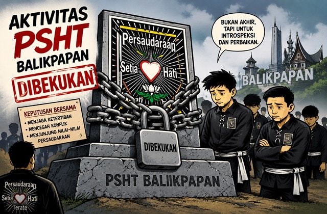 Imbas Bentrok Internal, Aktivitas PSHT Balikpapan Dibekukan Sementara