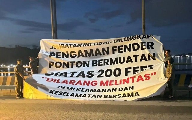 Usai Insiden Ponton, Pengawasan Jembatan Mahakam Ulu Diperketat