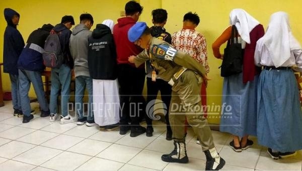 Pelajar Samarinda Terjaring Razia, Keluyuran saat Jam Sekolah