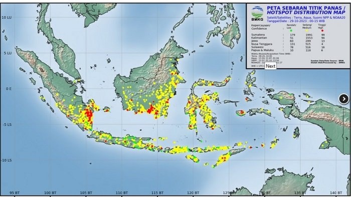 51 Titik Panas Landa Kalimantan Timur