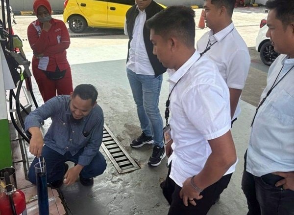 Sidak SPBU di Bontang, Balikpapan dan Samarinda, Polisi Tegaskan Kualitas BBM Aman