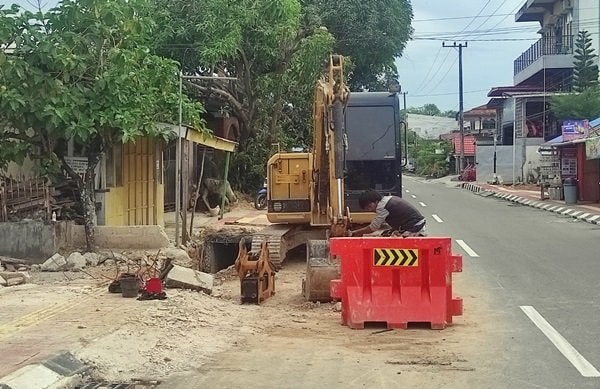 Trotoar Senilai Rp6,9 Miliar di Jalan Esk Sendawar Bontang Dibongkar, Tahun Ini Dilanjutkan Sedot Anggaran Miliaran Lagi