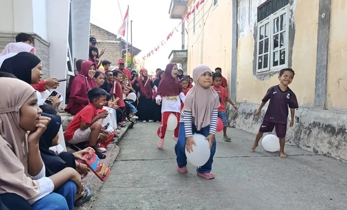 Meriahnya HUT Ke-81 RI di RT 22 Tanjung Laut Bontang, Warga Lintas Generasi Tumpah Ruah