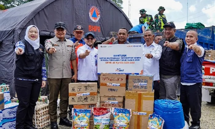 Pupuk Kaltim Salurkan Bantuan Rp100 Juta untuk Korban Gempa NTT