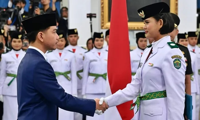 Paskibraka asal Bontang dan Kukar Kaltim Dikukuhkan di Istana, Julita jadi Pemimpin