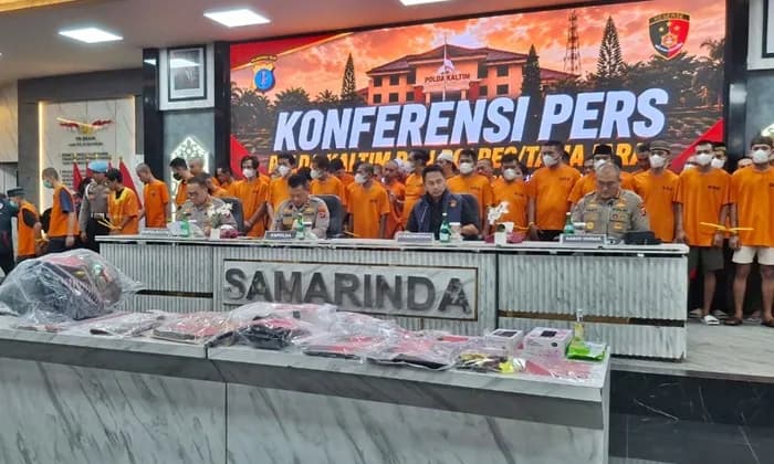 Polda Kaltim Ringkus 148 Tersangka Kejahatan Jalanan dan Luncurkan URC