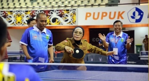 Atlet Disabilitas se-Kaltim Berlaga di Kejurprov Tenis Meja di Bontang