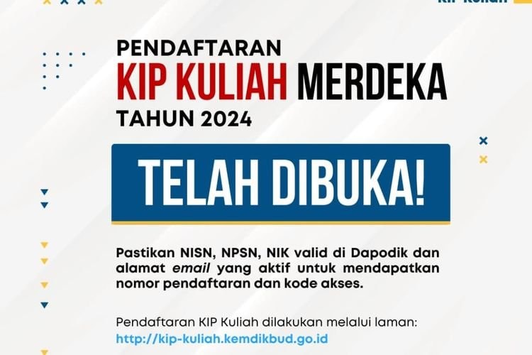 Mau Kuliah tapi Minim Biaya, Begini Cara Daftar KIP Kuliah Jalur Mandiri PTN 2024