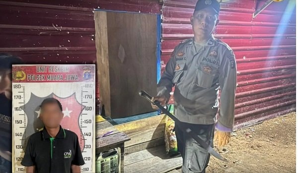 Adu Mulut soal Gaji, Pekerja di Muara Jawa Kukar Ditebas Parang Rekannya