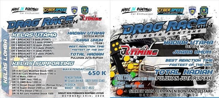 Drag Race Siap Panaskan Perayaan HUT Bontang ke-25