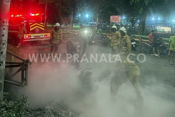 Motor di Bontang Terbakar, Diduga Akibat Korsleting Aki