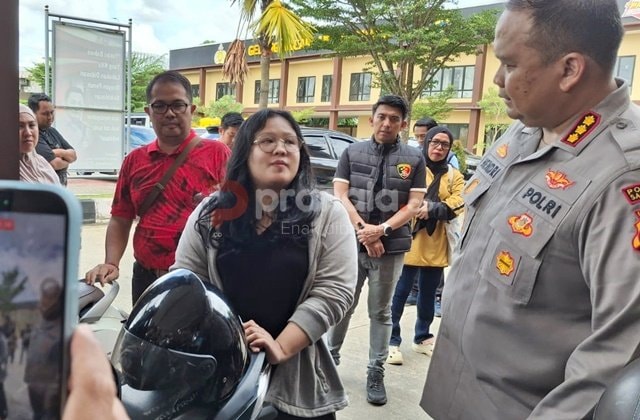 Haru Elina di Polresta Samarinda: Motor Baru Lunas Hilang, Ketemu Seminggu