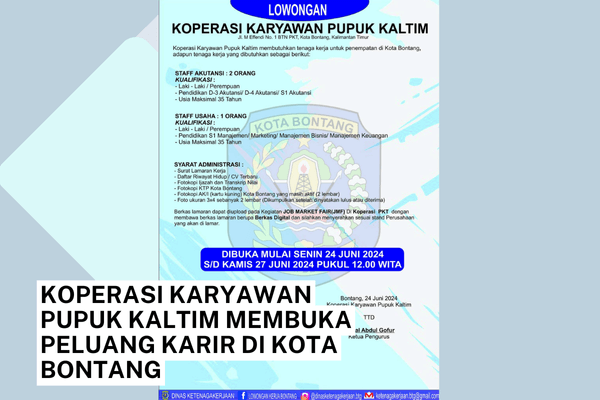 Koperasi Karyawan Pupuk Kaltim Membuka Peluang Karir di Kota Bontang