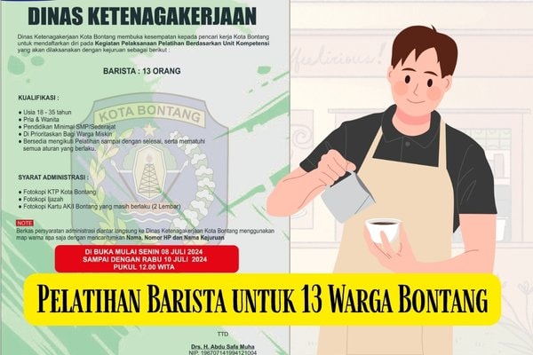 Pelatihan Barista untuk 13 Warga Bontang, Cek Selengkapnya Disini