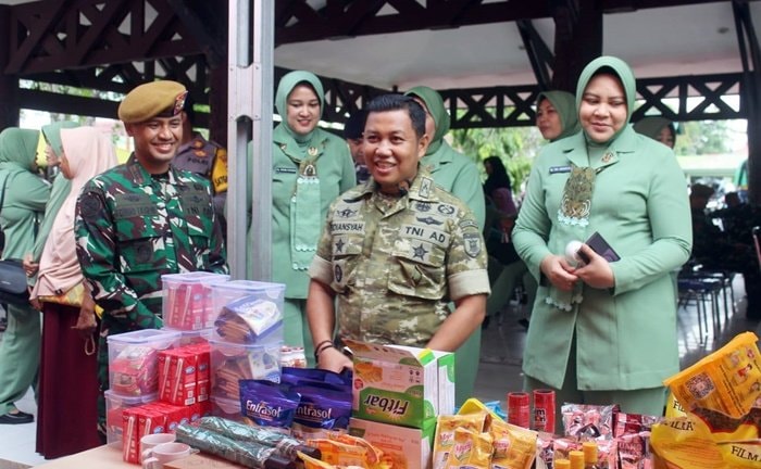 Kodim 0908/Bontang Gelar Bazar Ramadan, Warga Serbu Kebutuhan Pokok Murah Jelang Lebaran
