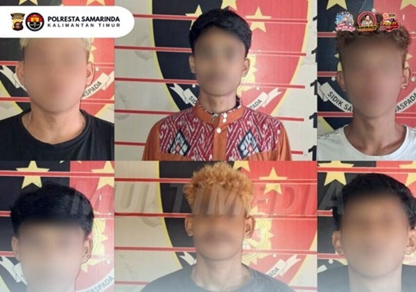 Pengeroyokan Pelajar di Jalan APT Pranoto Samarinda, Enam Pelaku Dibekuk