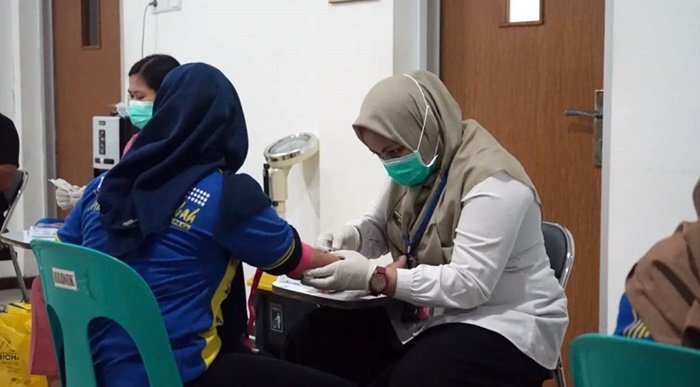 Lapas Bontang Periksa Fungsi Hati Warga Binaan, Gandeng Puskesmas Bontang Lestari