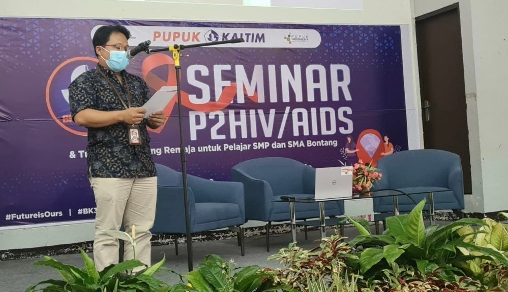 Peringati Bulan K3 Nasional 2022, Pupuk Kaltim Gelar Seminar P2HIV/AIDS dan Tumbuh Kembang Remaja bagi Pelajar Bontang