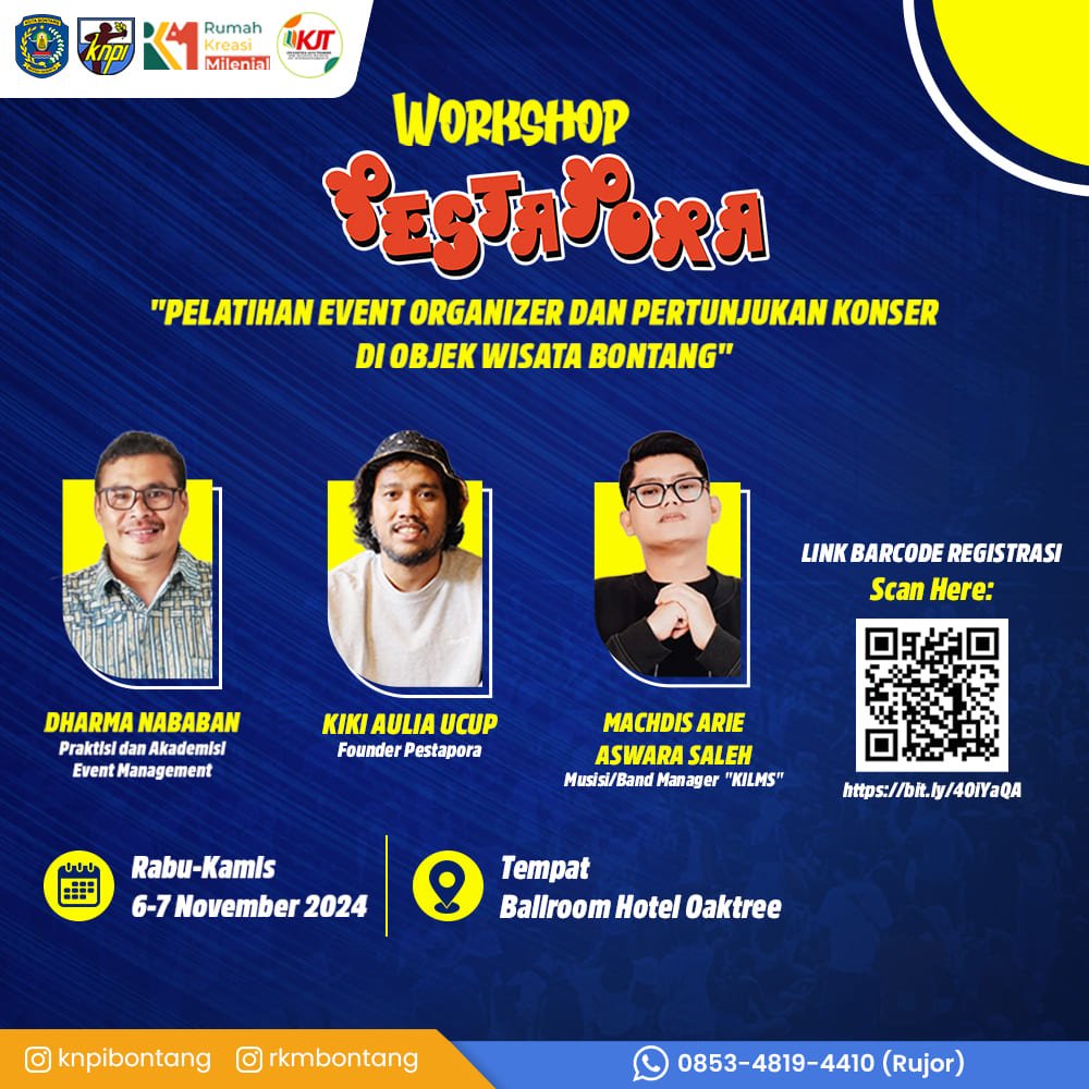 Ingin Jadi Event Organizer Profesional? Yuk Ikuti Workshop Pestapora di Bontang!