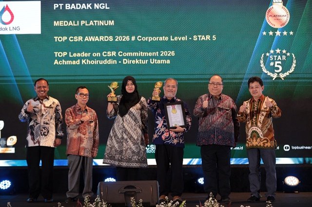 Badak LNG Borong 3 TOP CSR Awards 2026, Nelayan hingga Pelajar Ikut Terdampak