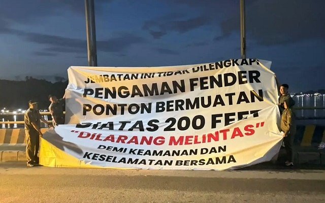 Usai Insiden Ponton, Pengawasan Jembatan Mahakam Ulu Diperketat