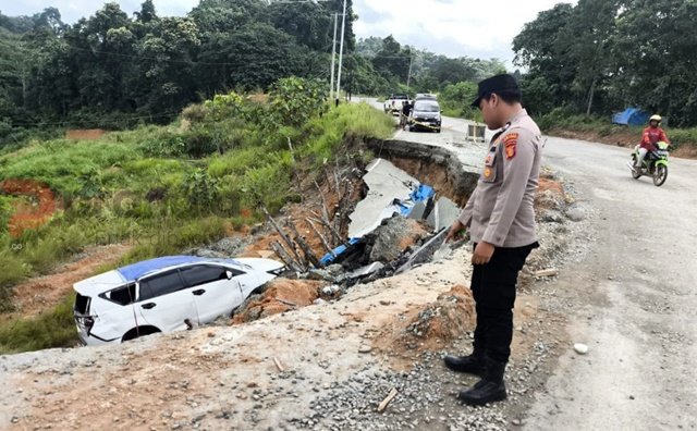 50 Titik Longsor Ancam Jalur Strategis Kaltim