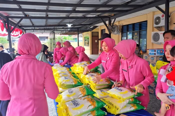 Polsek Muara Badak Sudah Salurkan 18 Ton Beras, Harga di Bawah Pasar