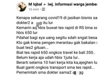 IDI Laporkan Akun FB Tuding Covid-19 Jadi Lahan Bisnis Dokter