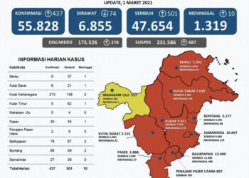 Kabar Baik! Angka Sembuh Pasien COVID-19 di Kaltim 85 Persen