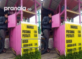 Niatnya Menolong Orang, Jual Bensin Eceran Sebotol Air Mineral 600 ML