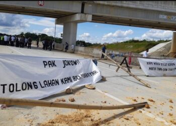 Blokade Tol Balikpapan-Samarinda Akhirnya Dibuka Warga