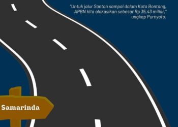 Jalan Poros Bontang-Samarinda Dijanjikan Mulus Akhir Tahun