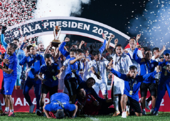 Arema FC Rayakan Pesta Juara Piala Presiden 2022 di Samarinda