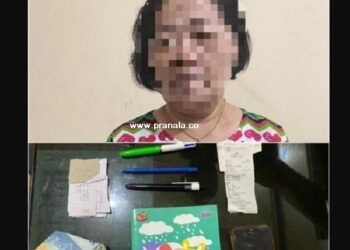 Asyik Rekap Togel, Nenek di Penajam Ini Tak Sadar Didatangi Polisi