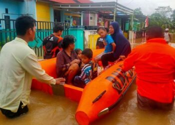 Dua Kecamatan di Penajam Paser UtaraTerendam Banjir