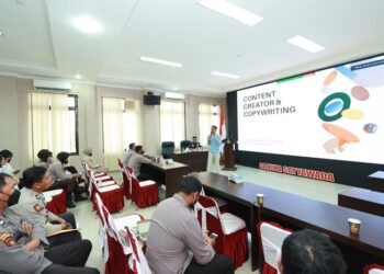 Polres Gandeng PWI Bontang, Bagi Ilmu Produksi Konten dan Copywriting