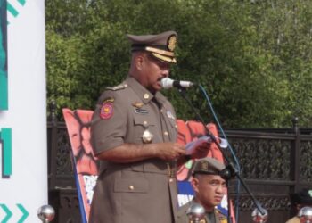 Bupati Edi jadi Inspektur Upacara HUT Satpol PP dan Satlinmas, Minta Jadikan Momentum Tingkatkan Kapasitas Pelayanan