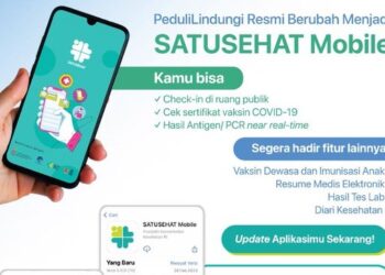 Mulai 1 Maret, PeduliLindungi Resmi Berubah jadi SATUSEHAT Mobile