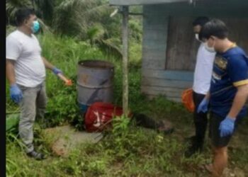 Warga Muara Badak Geger, Pria Tanpa Identitas Ditemukan Tewas Terjerat Tali