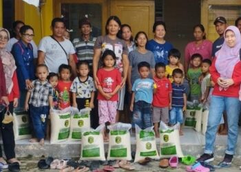 6 Ton Lebih Beras Disalurkan Ketujuh Desa Rawan Pangan di Kukar